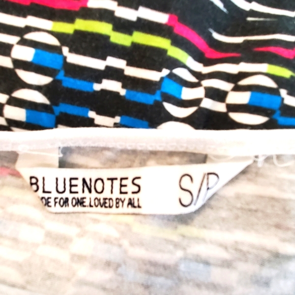 Small, Multi Colored with Black, White, Red, Blue, Green Pattern Tank Top - Picture 7 of 9